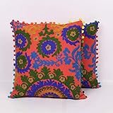 Funda de cojín bordada para decoración del hogar