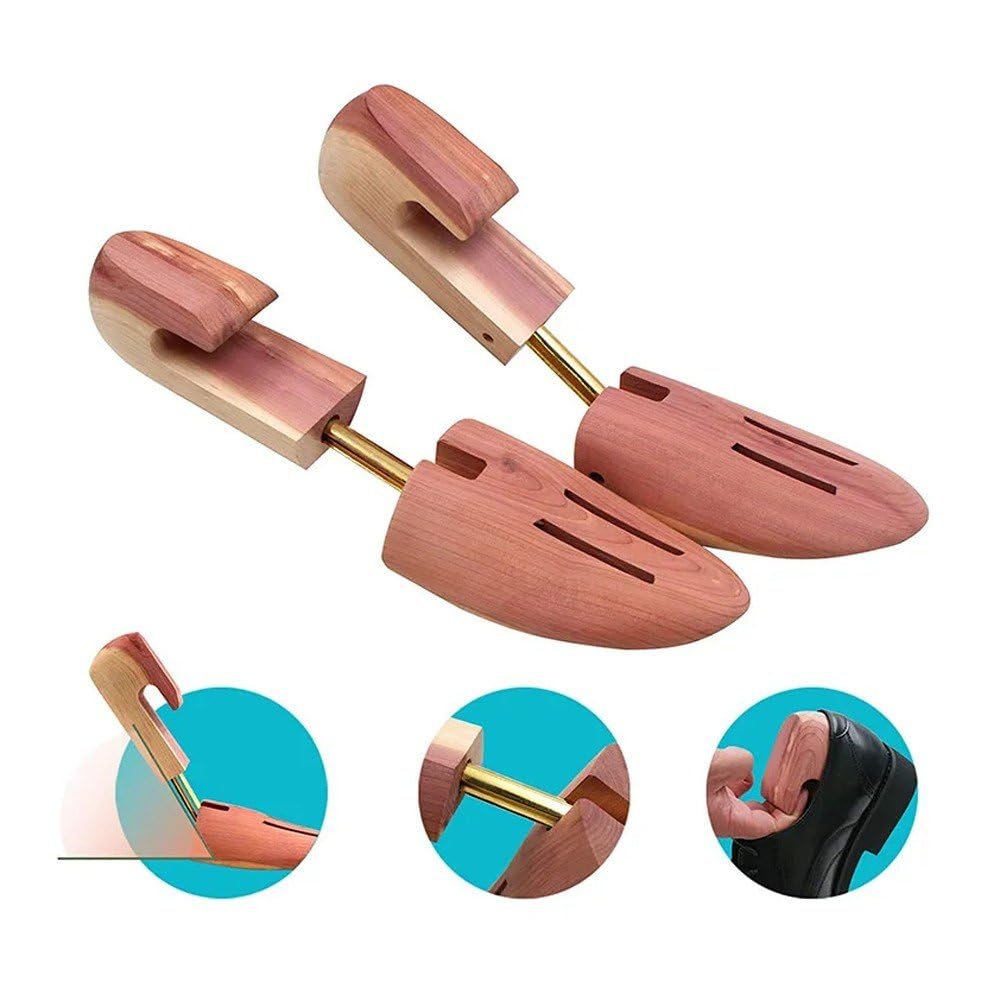 Horma De Zapatos para Hombres, Hormas De Zapatos De Madera para Hombres, Hormas De Zapatos De Cedro, Hormas De Zapatos Ajustables para Zapatos De Cuero, Zapatillas O Botas