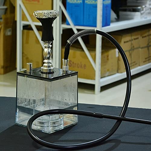 Shisha Hakenhukas Set Acryl Square Hukahn-Kunststoffschlauch Kieselgel-Schlauch Wiederverwendbarer Huka – Bild 6