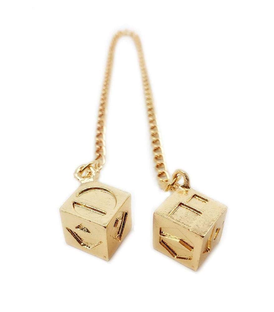 Aeromdale Men's Lucky DICE Costumes Charms Jewelry for HAN Solo Cosplay Accessories