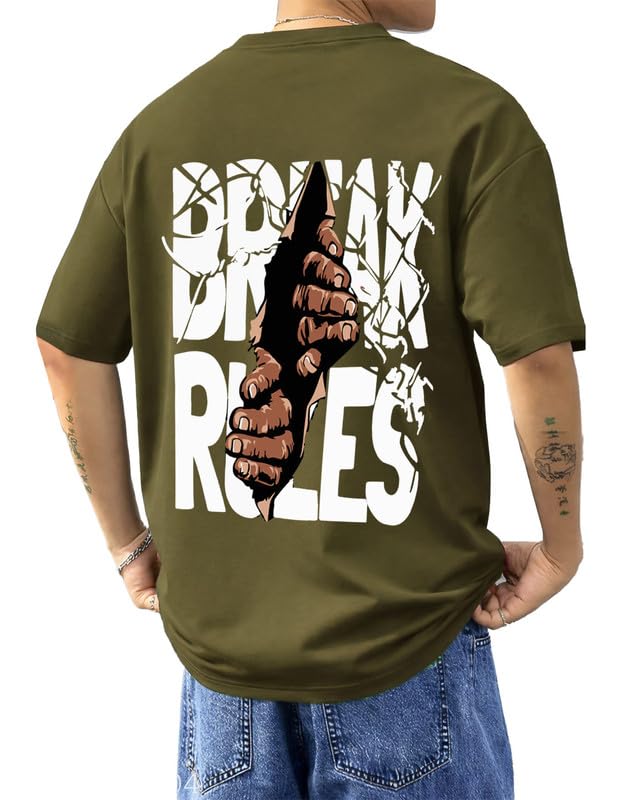 AUSK Baggy Hip-Hop T-Shirt for Men - Graphic Printed T Shirts || Oversized Men Tshirt || T-Shirts Price In India