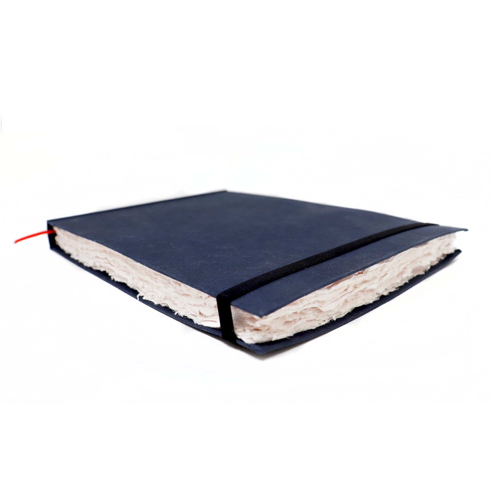 Artway Indigo - Libro di Schizzi in Carta di Cotone - A4 Paesaggio - 70 Facciate/35 Pagine di Carta di Cotone 100% Stracciata da 250gsm a Trama Media - 100% Fatto a Mano