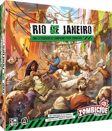 Asmodee - Cmon - ZOMBICIDE Extension : Rio Z Janeiro - Jeux de Société - Jeux de Plateau - Jeux de Figurines - pour Adultes et Enfants dès 14 Ans - 1 à 6...