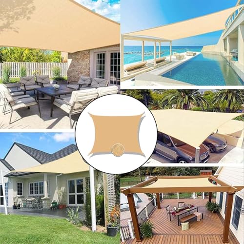 Toldo rectangular parasol con 95% proteccion UV e impermeable 3