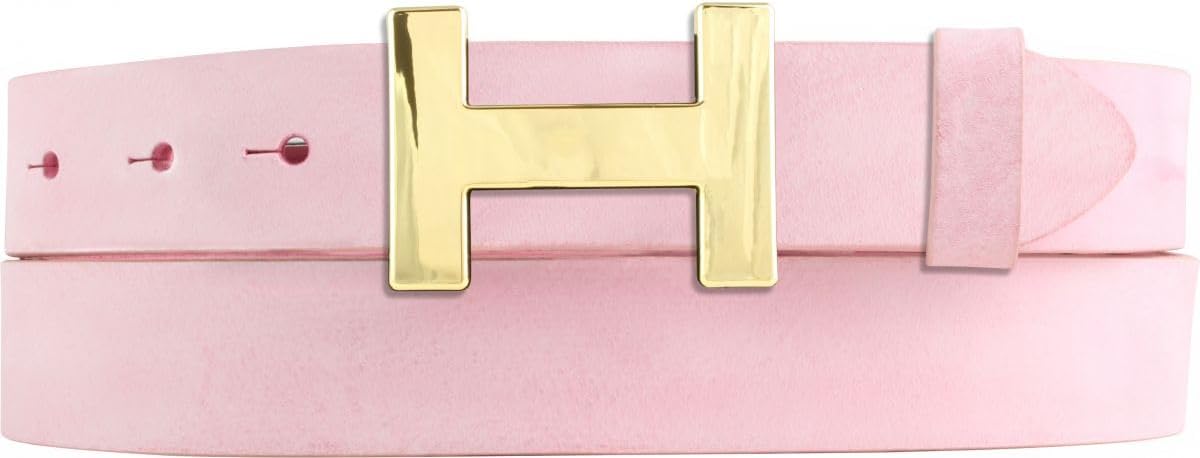 Damesriem HERMINE in zacht volnerf rundleder vintage look 3 cm