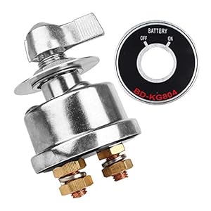 RUIZHI Batterietrnschalter 12V Hauptomabschaltung Hohstrom Battery Switch rfür Fahrzeug Boot Auto