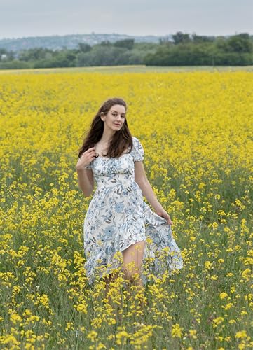 Image of Scarlet Darkness Corset Dresses for Women Summer 2026 Floral Wedding Guest Chiffon Sundress