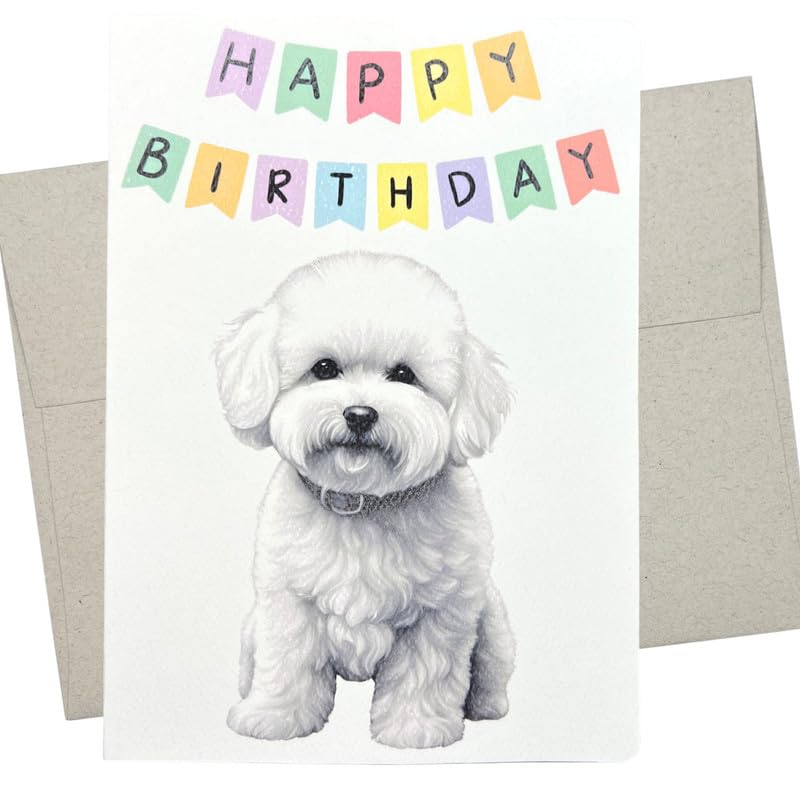 amazon-com-bichon-birthday-card-dog-birthday-card-1-premium-folded-card-blank-inside-5x7-inches-bichon-frise-birthday-card-from-dog-for-men-and-women-478-office-products for Free Printable Birthday Cards Dogs Amazon.com : Bichon Birthday Card, Dog Birthday Card (1 Premium Folded Card, Blank Inside, 5X7 Inches) Bichon Frise birthday card from dog for men and women - 478 : Office Products for Free Printable Birthday Cards Dogs