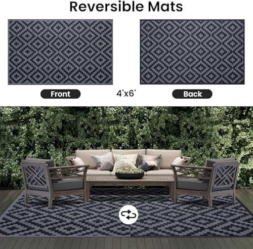 Tapis d'extérieur plastique lavable pour sol de balcon propre