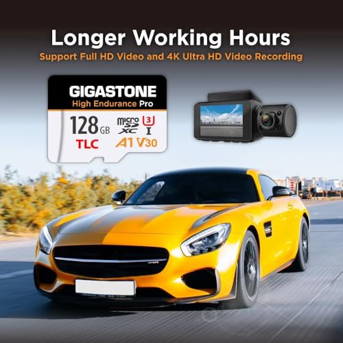 Image of 【5 Yrs Free Data Recovery】【Dash Cam】 GIGASTONE 128GB Micro SD Card, TLC High Endurance Pro, Speed Up to 100MB /s, Compatible with REDTIGER Rove VIOFO VANTRUE PRUVEEO ARIFAYZ, MicroSDXC UHS-I A1 V30 U3