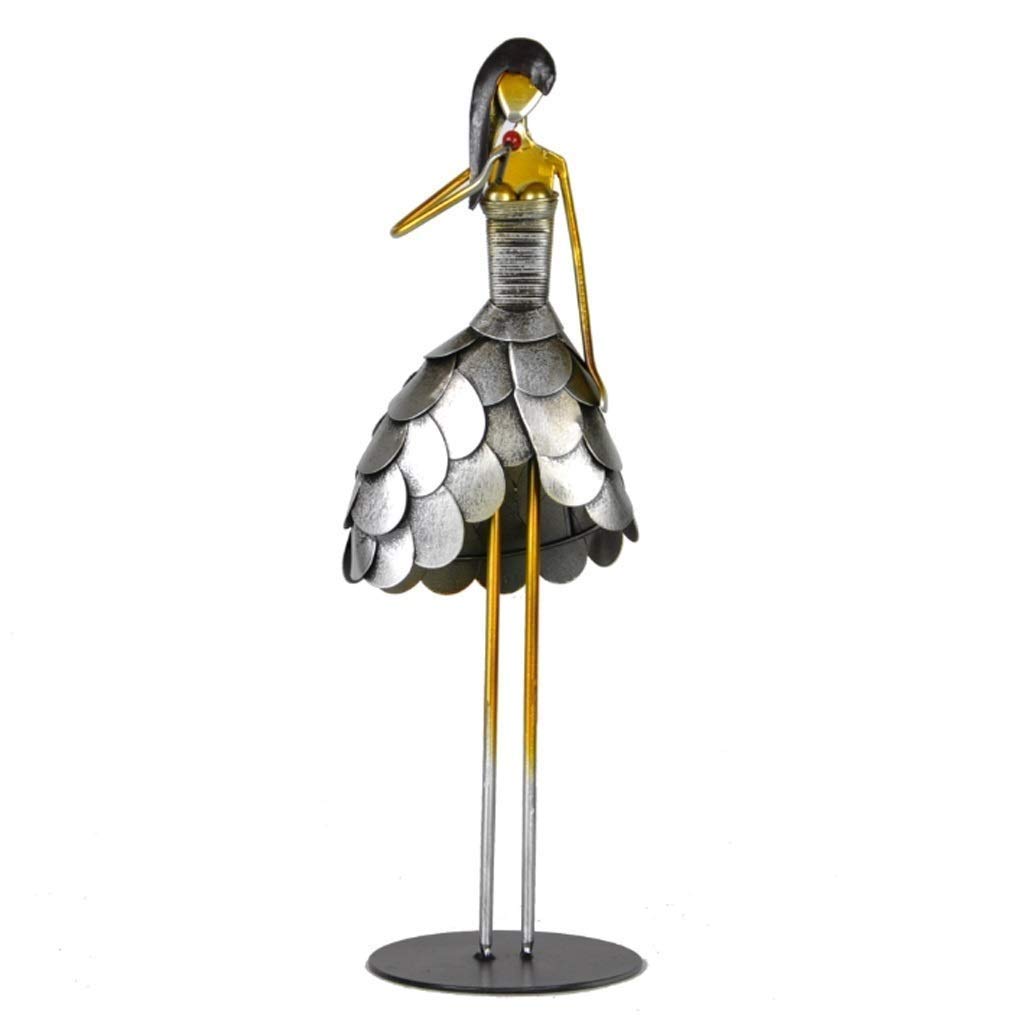 Figurine de fille OwKay pour décoration de bureau esthétique et ornement moderne de chambre