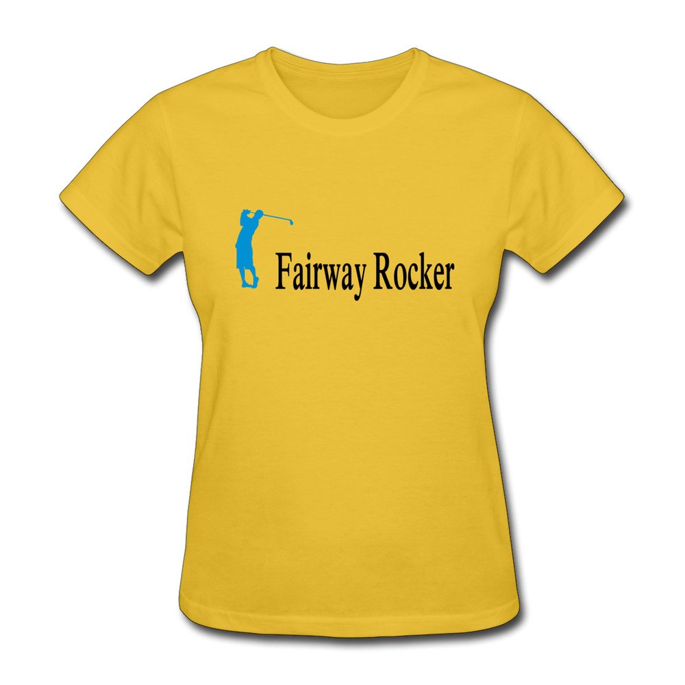 Maquic78h Women's Golf 100% Cotton O Neck T-Shirt