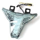 LUKUCEA Lightings Ahumado Lente Motocicleta LED Faros Traseros para lámpara de Cola luz de Freno Intermitentes para Kawasaki z1000