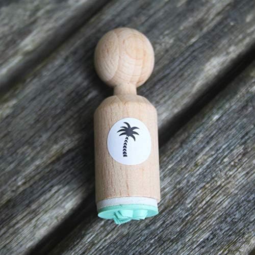 Luck Palm Tree Very Mini Rubber Stamp - Craft/Scrapbooking
