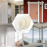 Dichtungsband für Türen,Adkwse Türen Dichtung D-Profil Gummidichtung Fensterspalten Gegen kalte Zugluft, Lärm  (2 Rollen insgesamt 16 Meter) - 7