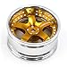 2pcs RC 1/10 Aluminum On Road Wheel Rims Hex 12mm Adjustable Offset Silver/Gold Color Fit for 1:10 RC On Road Drift Touring Street Car Tire Tyre