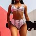 Vectry Parte Superior Bikini Parte De Abajo Bikini Brasileno Bikini Gris