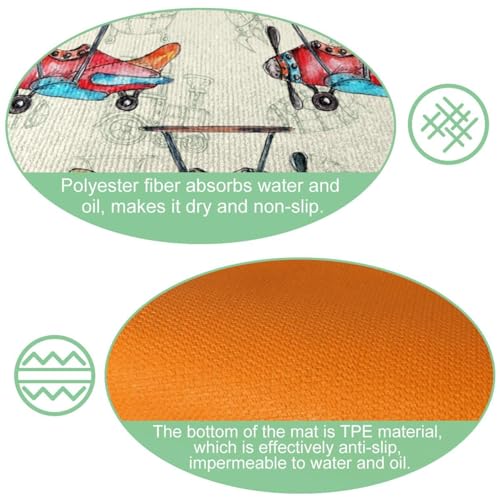 Alfombrillas de cocina antideslizantes lavables para evitar resbalones y proteger el suelo 5