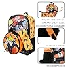 Bioworld Naruto Anime Character Print Orange and Black 5-Piece Backpack Set For Boys - Image 5