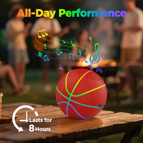 INLOOKSEEK - Cool Blue Bluetooth Speaker Ball | 10" LED Light Show & Portable Wireless Speaker | Perfect for Pool Parties, Gifts & Outdoor Fun | Loud Sound, Water Resistant — view 4