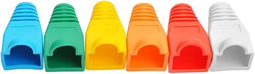Miniatura 9 de uxcell 100 piezas de plástico suave Ethernet RJ45 conector de cable cubierta de botas