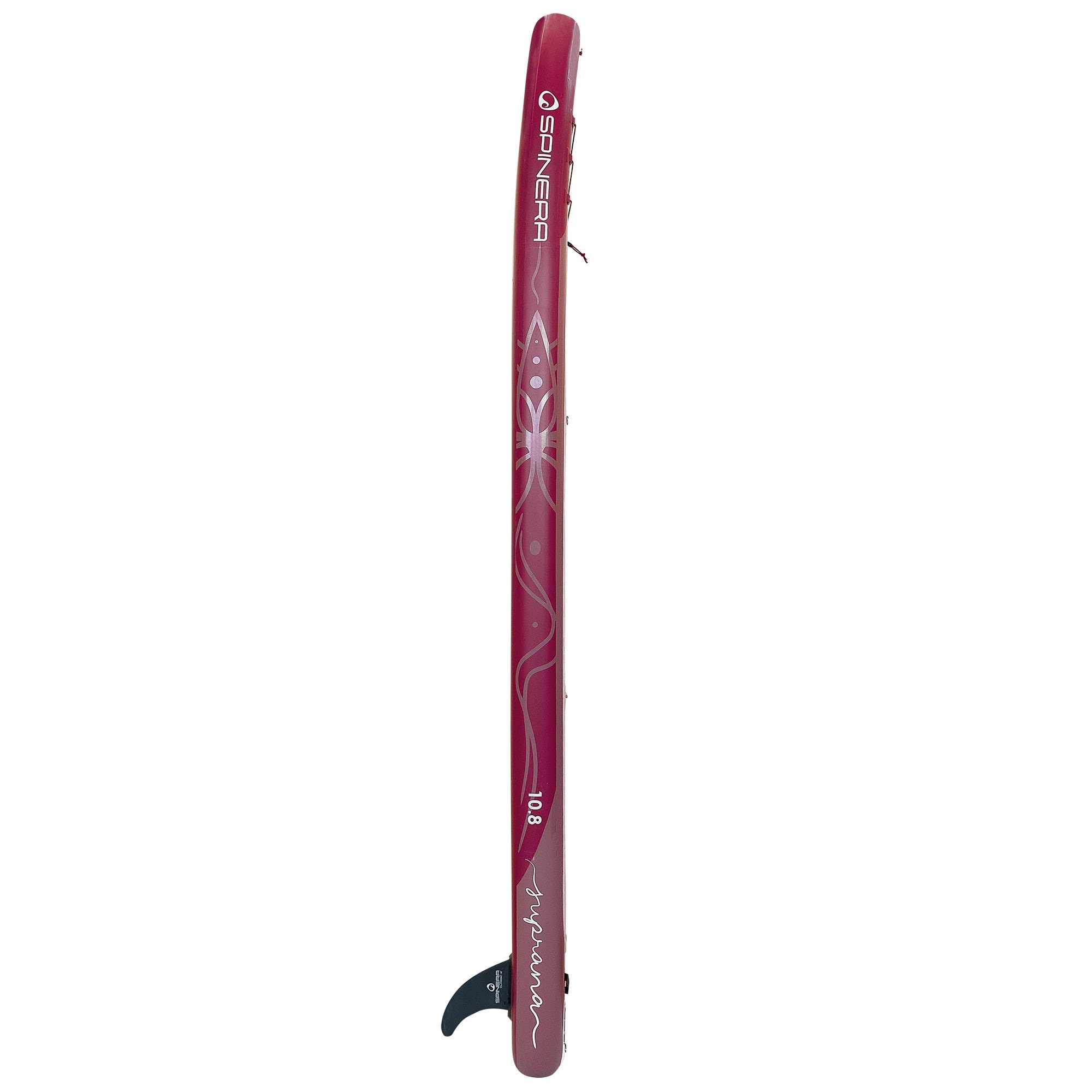 Spinera Suprana 10.8 SUP Board – Aufblasbares Yoga & Fitness Stand Up Paddle Komplettset – 325x86x15 cm – Inkl. Paddel, Pumpe, Rucksack, Leash & Tragegurt – Für Damen & Herren bis 150 kg
