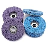 Workease 8 Stücke CSD Scheibe125 mm, Hochleistungsreinigungsscheibe 4x Grobe und 4x Mittel, Fächerscheiben 125 mm für Winkelschleife für Holzmetallsteinbetonbeton Lack, Rost, Oxidation, Oxidation