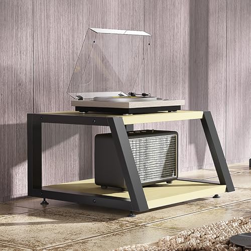 Genérico Soporte para Medios audiovisuales, Consola Multimedia, gabinete de Audio, Racks y Soportes estéreo con estantes de Almacenamiento, gabinete de Torre de Audio Multimedia, Estante para Medios,