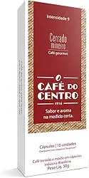Cápsula de Café Residencial marca Café Centro blend Cerrado Mineiro Contendo 10 unidades de cápsulas Cápsul Torrado E Moido Cx 10U 5G