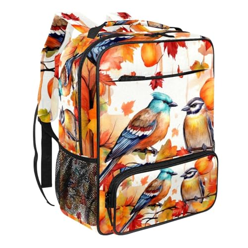 Sac à dos traditionnel oiseaux et végétaux aux dimensions optimales 14.4 in