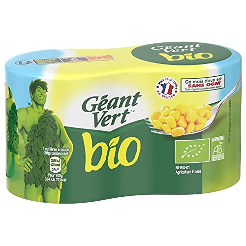 GEANT VERT - Maïs Bio Extra Croquant 300G - Lot De 4 - Offre Special