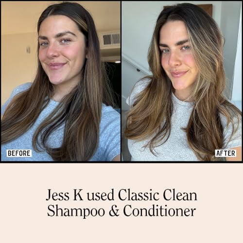 Image of California Naturals Classic Clean Vanilla Bloom Shampoo Conditioner Set, Natural, Vegan, Cruelty, Silicone, Paraben, and Sulfate Free, All Hair Types, 20 Fl Oz