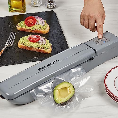 Foto von PowerXL Duo NutriSealer - Vakuumiergerät – Vakuumierer – Folienschweißgerät - Lebensmittel bis zu 5x länger frisch - vakuumiert, versiegelt & wiederversiegelt