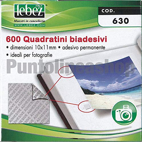 Quadratini Biadesivi Ideali Per Foto Ed Altro 600 Pz 10x11