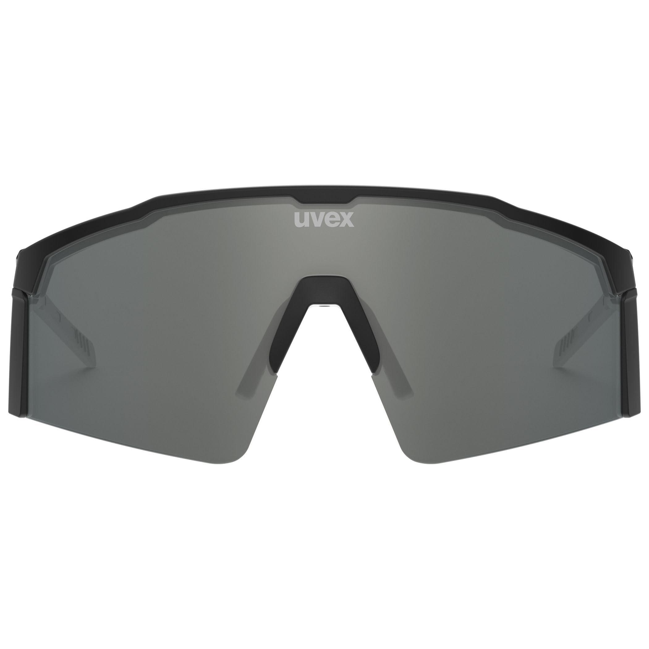 uvex flowline glacier Okulary sportowe dla dorosłych - black matt/mirror silver