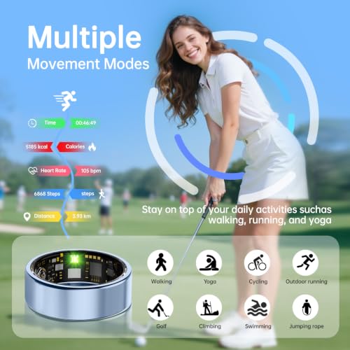 Image of Smart Ring for Women & Men, Health Tracker Ring, Fitness Tracker Ring
