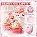 300 Pcs Wedding Supplies Pink Coquette Bow Party Cupcake Wrappers Liner Cherry Baking Cups Paper Bowknot Cupcake Muffin Wrappers Preppy Holders for Women Bridal Bachelorette Baby Shower Decoration