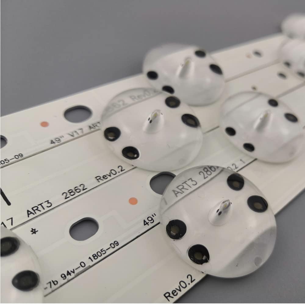 Jxjamp 【Piezas de TV】 4 9UJ6565 49UV340C 49UJ670V ZD 49UJ651V LC490DGG FK MD JB3B1591A02499 6916L 2862A 2863A LED Tira de retroiluminación for LG 49 V17 Art3 televisor 【reemplazable】