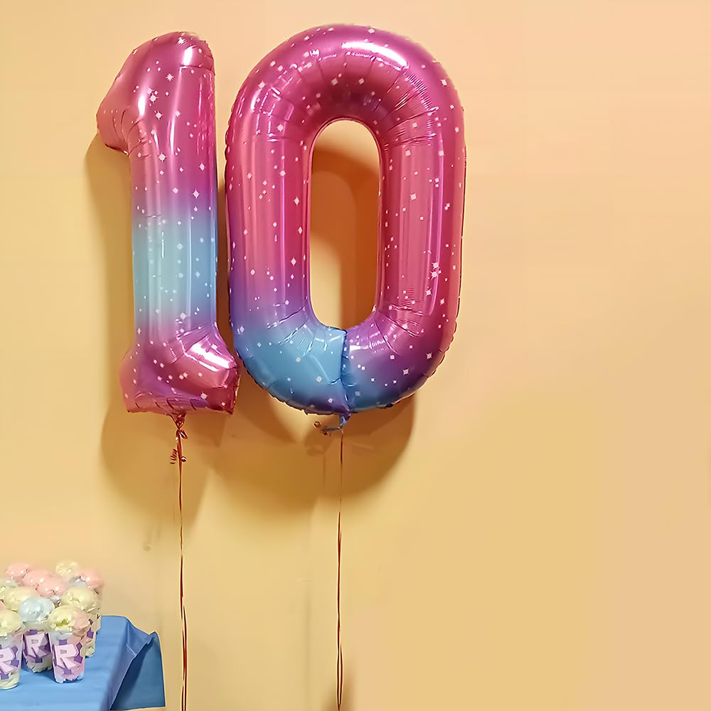 Foil Globo Número 5 Azul 40" (101cm), Inflable Helio o aire, Gigante Numeros 0-9, 10-19, 20-29, 30-100, Grande Globos Decoración para La Boda Aniversario y Cumpleaños Fiestas — view 142