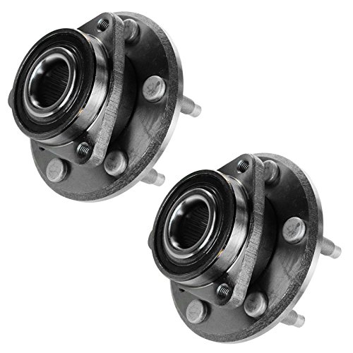 Image of TRQ Left and Right Wheel Bearing and Hub Assembly Set 2 Piece Compatible with 2008-2017 Buick Enclave 2009-2017 Chevrolet Traverse 2007-2016 GMC Acadia 2017 Acadia Limited 2007-2010 Saturn Outlook