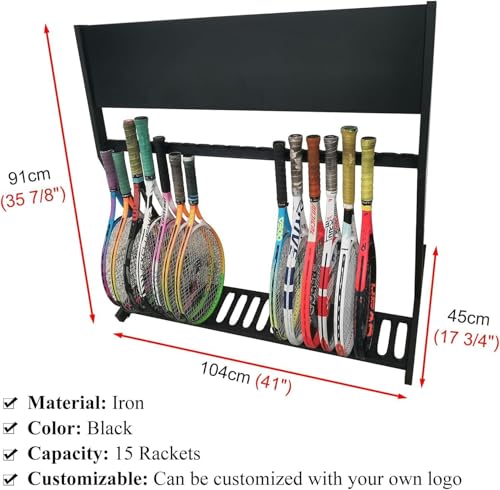 Support présentation raquettes sport design élégant et stable