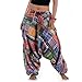 Produktbild PRINCESS OF ASIA Strahlend Bunte Patchwork Haremshose Aladinhose Pumphose für Damen und Herren