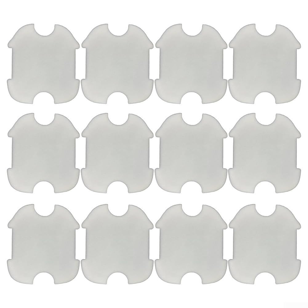 Lot de 12 éponges filtrantes de rechange pour robot de piscine WYBOT A1, en mousse de coton réutilisable