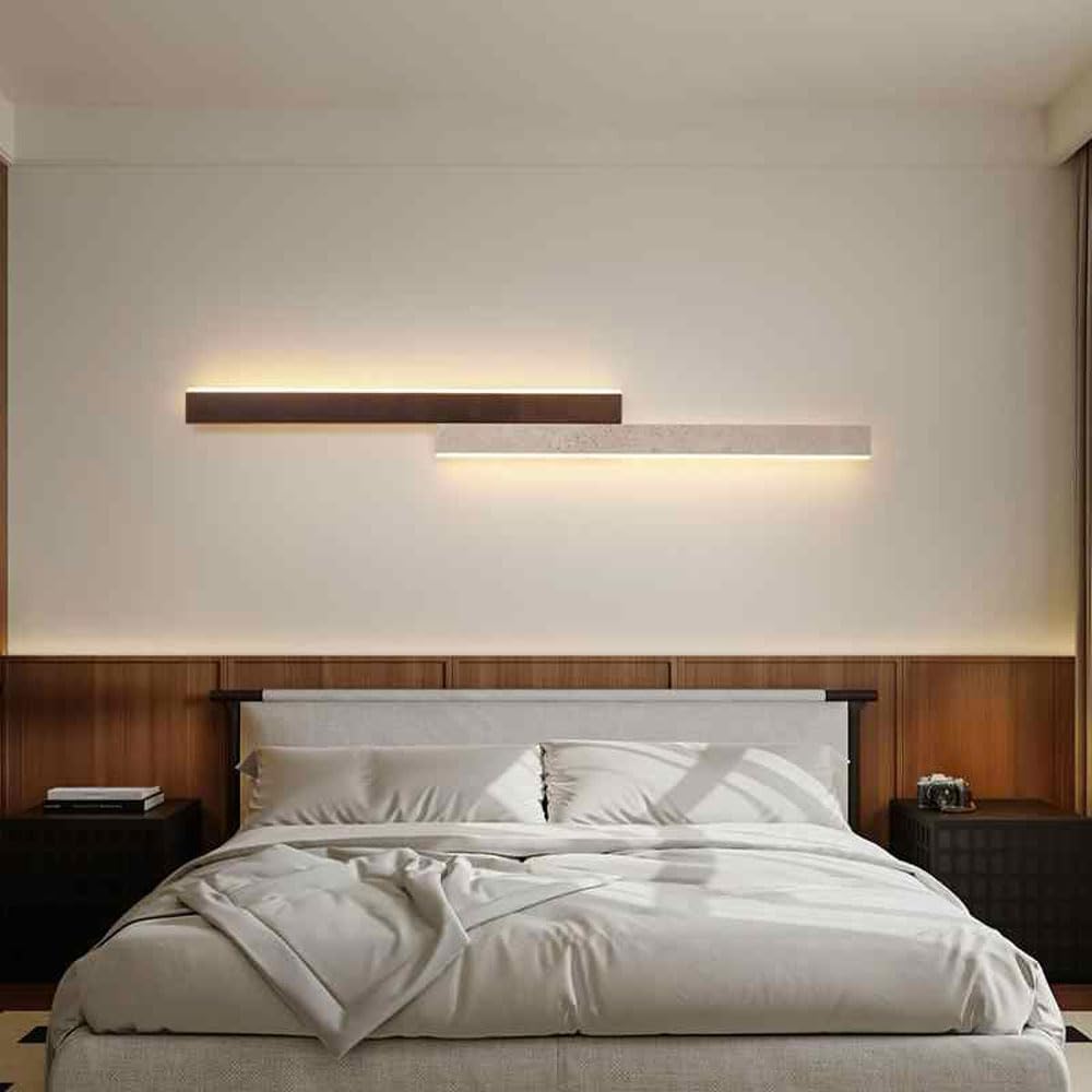 Nowoczesna lampa ścienna LED z metalu, oświetlenie pośrednie (góra/niska), 10 W, 3000 K, lampa ścienna do nastrojowego oświetlenia, idealna do salonu, sypialni lub stolika nocnego.