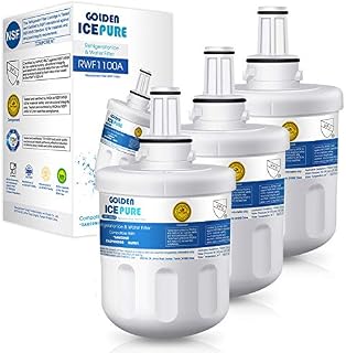 Water Filter Replacement for Samsung Aqua Pure Plus DA29-00003G,DA29-00003F, HAFIN1, HAFIN1/EXP,DA29-00003B, DA29-00003A, DA97-06317A, RFC1100A 3 Pack by GOLDEN ICEPURE RWF1100A (Invoice Available)