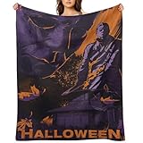 TJHEHDSA Flannel Printed Halloween Michael Myerss Durable Blanket Sofa Bed Travel 32'x48'