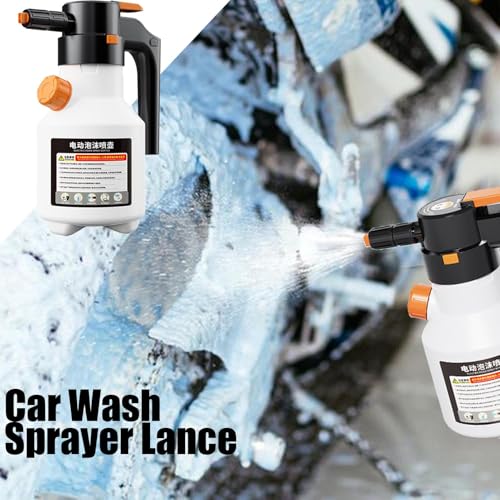 Pulvérisateur électrique à mousse 1,5L sans fil pour le lavage auto