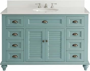 49" Cotage style Glennville Bathroom Sink Vanity Light Blue GD-28328BU