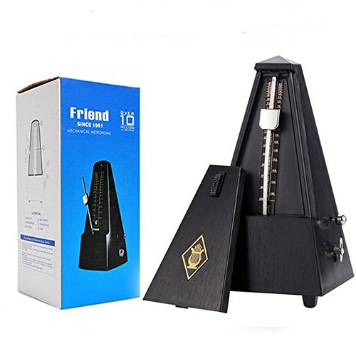 TAMUME Noire Antique Cru Pyramide Style Renforcé plastique Metronome 40-208 BPM Tempo Minuteur Musique Intégré Avec Bell… - Les Beatles, Paul McCartney, John Lennon, RIngo Starr, George Harrison TAMUME Noire Antique Cru Pyramide Style Renforcé plastique Metronome 40-208 BPM Tempo Minuteur Musique Intégré Avec Bell…