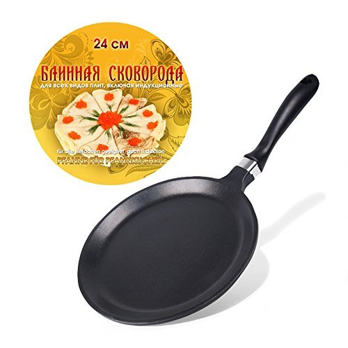 Aluguß Crepespfanne Pfanne für Pfannkuchen, D:24 cm
